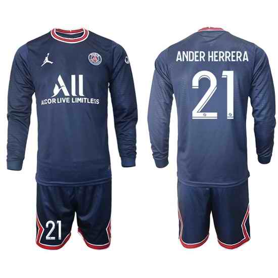 Men Paris Saint Germain Long Sleeve Soccer Jerseys 549